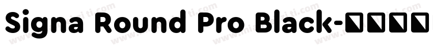 Signa Round Pro Black字体转换